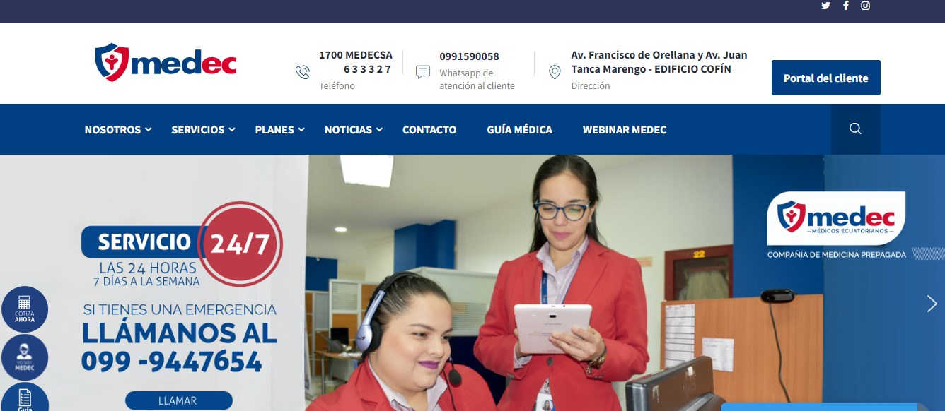 Servicio de medicina prepagada MEDEC SA