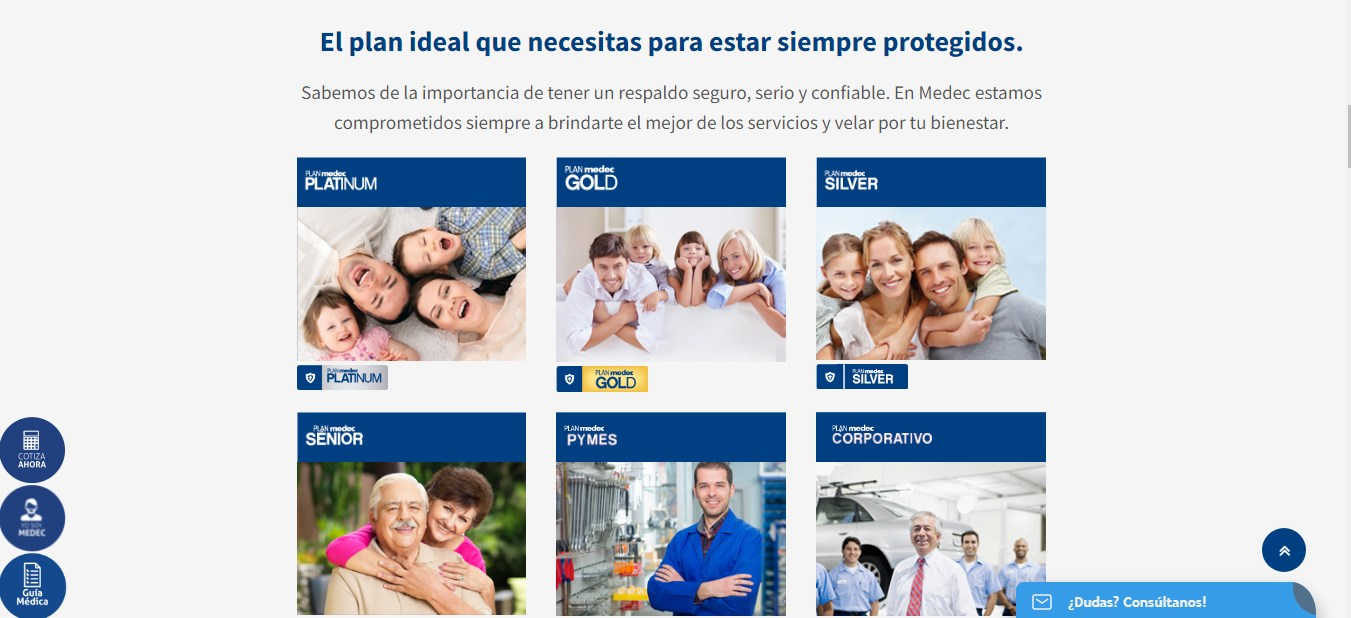 Servicio de medicina prepagada MEDEC SA